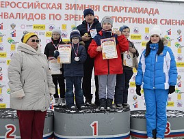 Всероссийская зимняя спартакиада детей-инвалидов по зрению «Спортивная смена» прошла в Кировской области