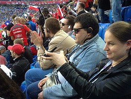 Активисты Мордовской региональной организации ВОС смогли «увидеть» футбольный матч при помощи тифлокомментирования
