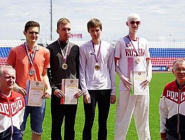 Легкоатлеты Мордовской региональной организации ВОС успешно приняли участие в Чемпионате России по легкой атлетике – спорту слепых