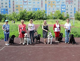 В Кемеровской региональной организации ВОС прошёл Первый областной конкурс среди людей с инвалидностью по зрению и их собак-проводников «Мы с хозяином вдвоём»