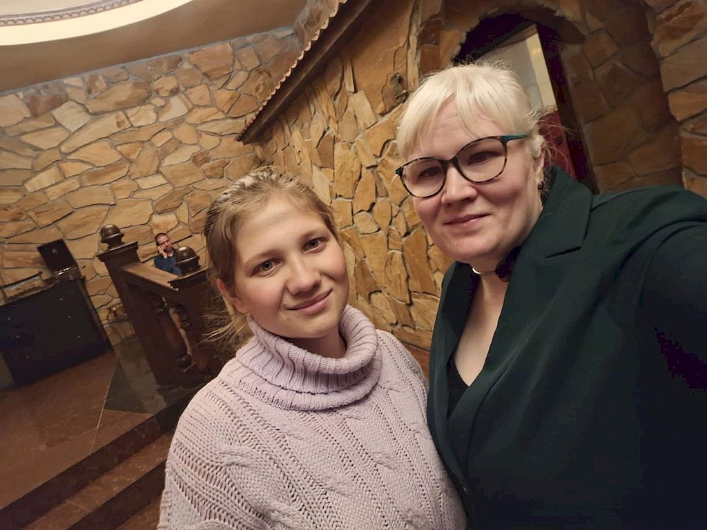 Руководитель молодёжного совета Анна Караваева и секретарь Анастасия Данина