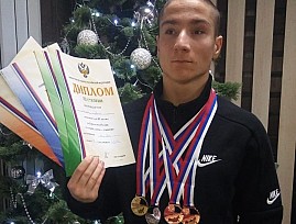 Курская региональная организация ВОС чествует своего спортсмена – победителя первенства России по плаванию
