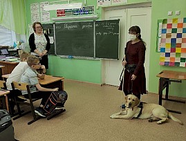 Представители Вологодской региональной организации ВОС провели уроки доброты в специализированной школе-саде для детей с нарушением зрения