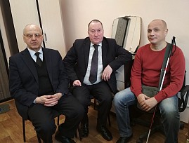 В Великих Луках состоялась встреча руководства Псковской региональной организации ВОС и представителей Белорусского Товарищества инвалидов по зрению