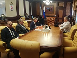 Представители Крымской региональной организации ВОС провели рабочую встречу с главой Республики Крым