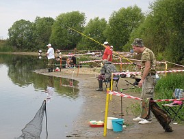 Липецкая региональная организация ВОС провела областные соревнования по рыбной ловле среди инвалидов по зрению
