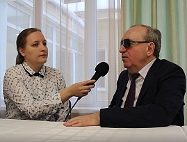 Интервью президента Всероссийского общества слепых В. В. Сипкина для радио ВОС