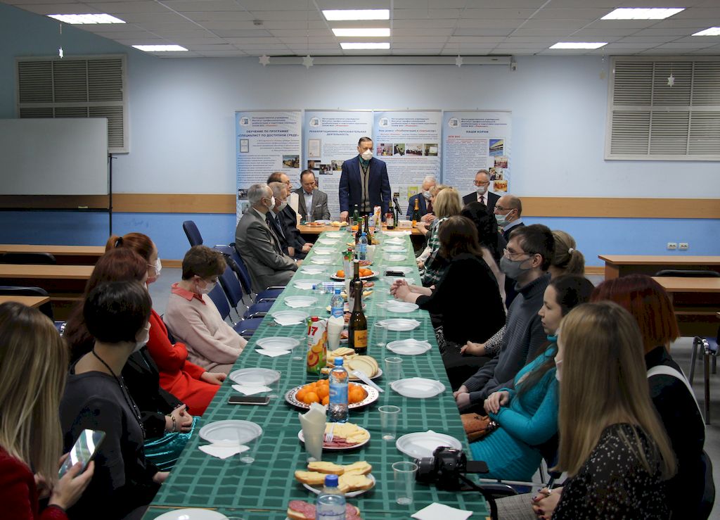 Открытие торжественного вечера, посвящённого 20-летию института ВОС "Реакомп"