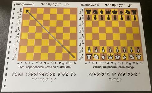 Тактильное пособие по шахматам для незрячих