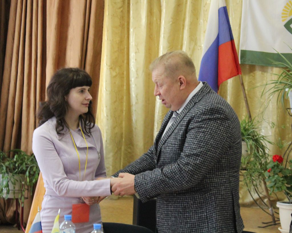 Поздравления новоизбранного председателя Забайкальской РО ВОС С. В. Богомазовой
