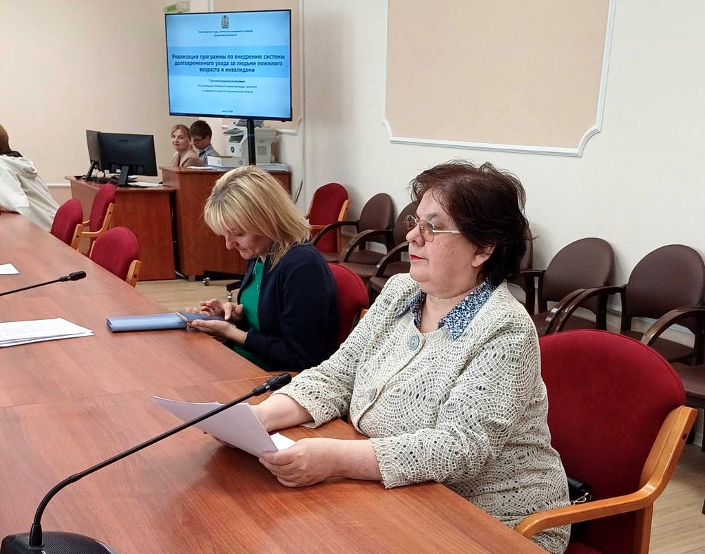 Надежда Нельзикова, председатель Архангельской РО ВОС на заседании координационного совета.