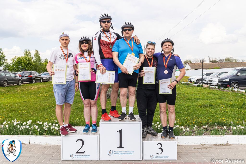 Церемония награждения победителей чемпионата и первенства Курской области по велосипедному спорту
