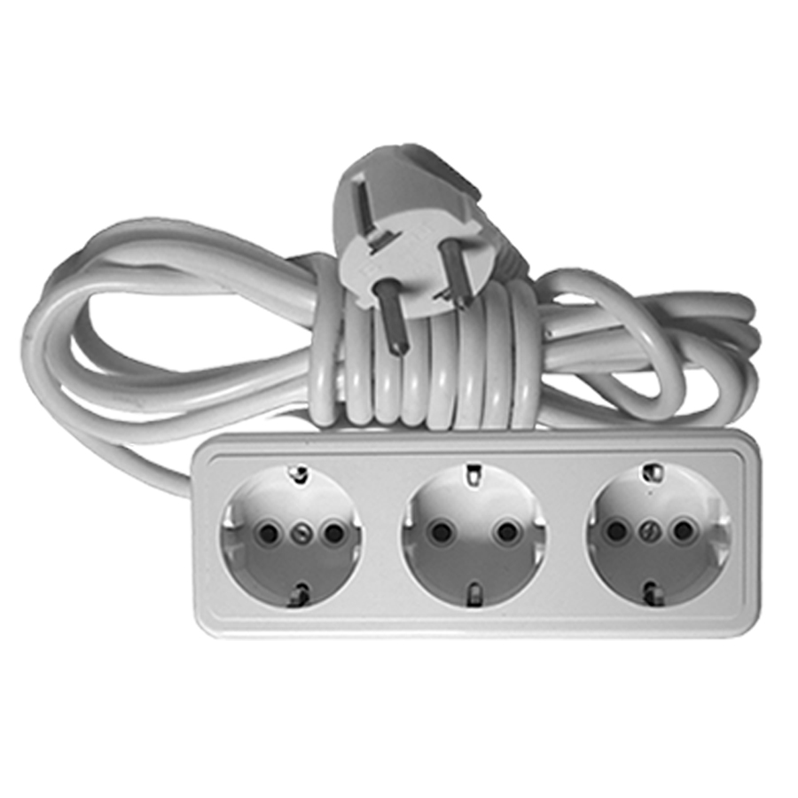 Удлинитель 3-местный, 5 метров