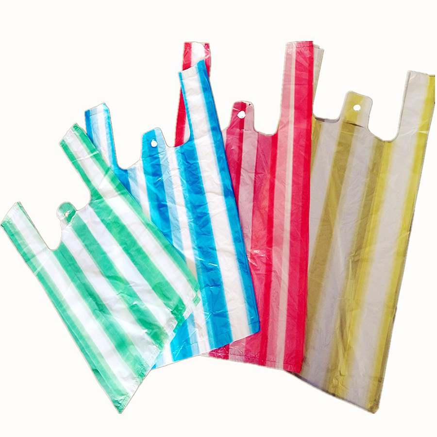 Пакет тип «майка» 240*440 «полоса»