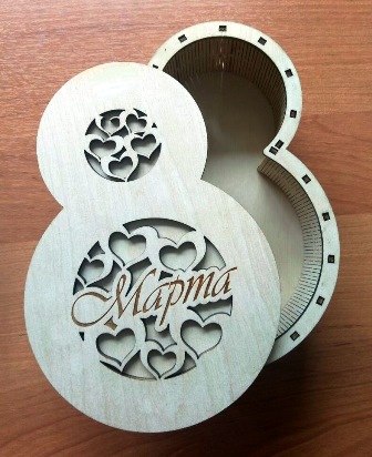 Шкатулка 8 марта