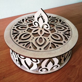 Шкатулка круглая №2