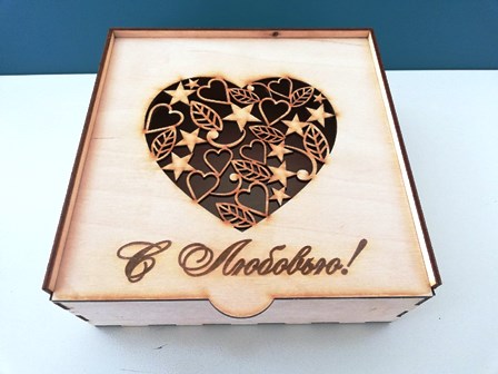 Шкатулка квадратная №2