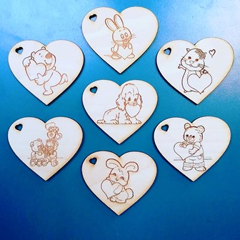 Магниты сердечки 14 февраля 