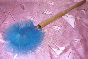 Ерш унитазный (синтетика) с деревянной ручкой 