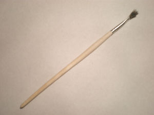 Кисть художественная живописно плоская белка № 4