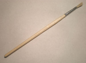 Кисть художественная живописно круглая щетина №4