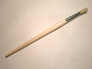 Кисть художественная живописно круглая щетина №6