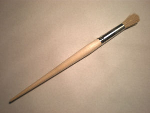 Кисть художественная живописно круглая щетина №14