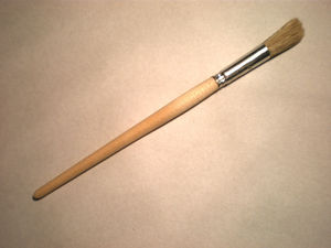 Кисть художественная живописно круглая щетина № 18