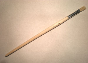 Кисть художественная живописно плоская щетина № 8