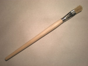 Кисть художественная живописно плоская щетина № 20