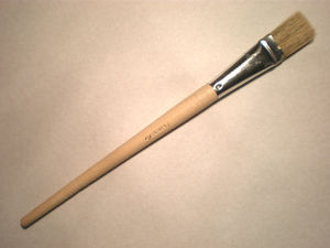 Кисть художественная живописно плоская щетина № 24