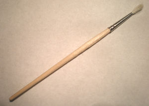 Кисть художественная живописно круглая коза № 3