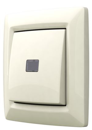 Выключатель скрытой установки одноклавишныйс дистанционным управлением, серия REONE, цвет белый