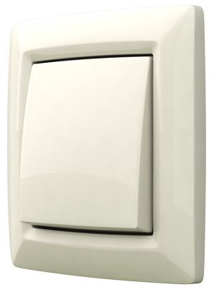 Выключатель-переключатель (коридорный)  скрытой установки серия REONE, цвет белый