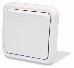 Выключатель скрытой установки одноклавишный, серия Москвичка,цвет белый