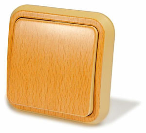 Выключатель скрытой установки одноклавишный, серия Россиянка, цвет под бук