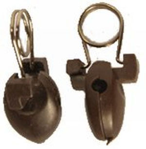 Зажим для пластмассовый коричневый