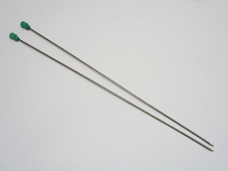 Спица вязальная с маркированным ограничителем (2 штуки)