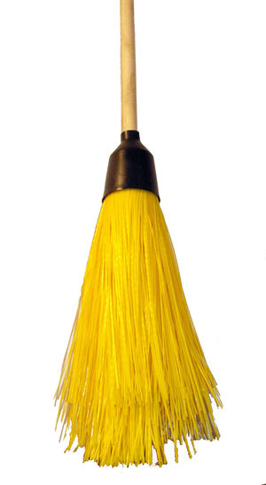 Метла полипропиленовая круглая с черенком