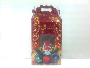 Новогодняя упаковка "Сумка с окном"