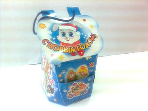 Новогодняя упаковка "Рюкзак"