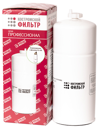 Элемент фильтрующий  очистки топлива ФОТ ГО 44.1.011.ЦМ взаимозаменяемый с PL 270, PL 420 - ПРОФЕССИОНАЛ - цельнометаллический с увеличенным сборником конденсата, выполненным в едином корпусе с фильтром