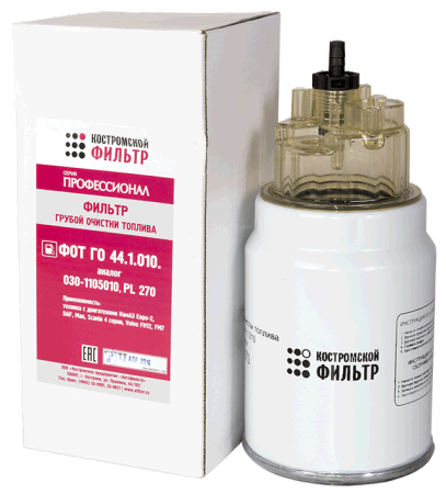 Элемент фильтрующий  очистки топлива ФОТ ГО 44.1.010. взаимозаменяемый с PL 270, 030-1105010 - ПРОФЕССИОНАЛ -