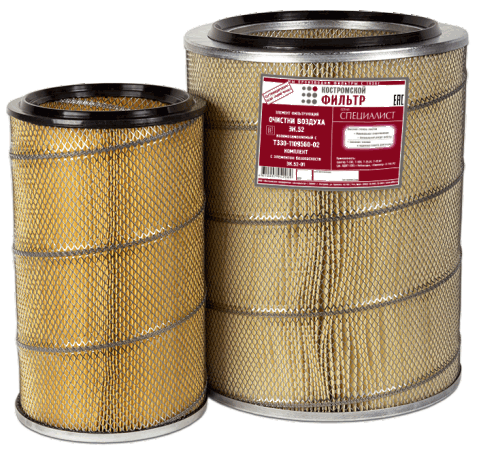 Элемент фильтрующий очистки воздуха ЭК.52 взаимозаменяемый с Т330-1109560-02 комплект с элементом безопасности ЭК.52-01 - СПЕЦИАЛИСТ -