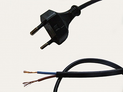 Шнур соединительный армированный неразборной вилкой ШВВП