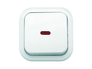 Выключатель открытой установки одноклавишный с подсветкой А16-054