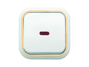 Выключатель открытой установки одноклавишный с подсветкой А16-054