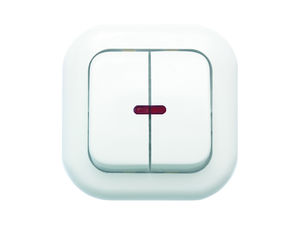 Выключатель скрытой установки двухклавишный с подсветкой С 56-175