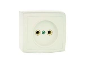 Розетка открытой установки одноместная РА10-168