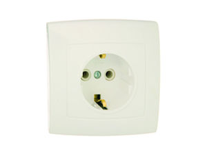 Розетка скрытой установки с заземляющим контактом одноместная РС16-272